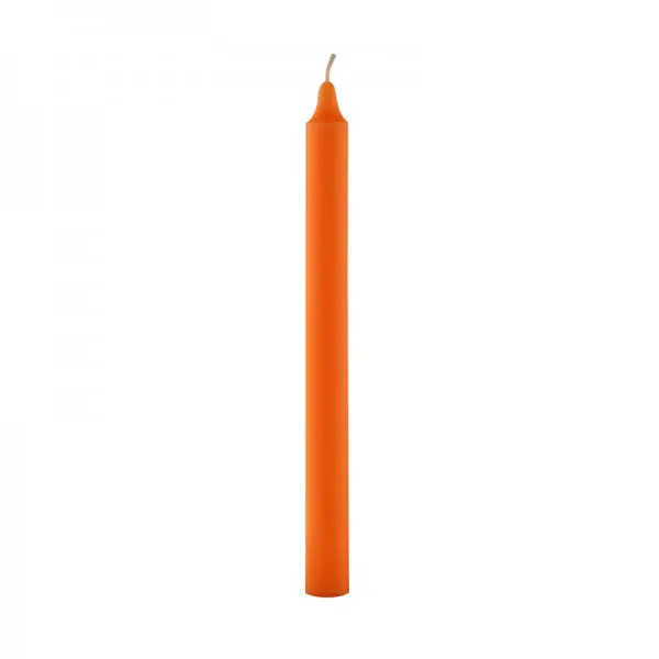 Doorgekleurde Kaars Oranje (100 stuks)