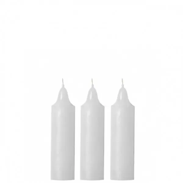 Q-Lights Lampenkaars Dik Wit (160 stuks)  Ø 3 x 12 cm