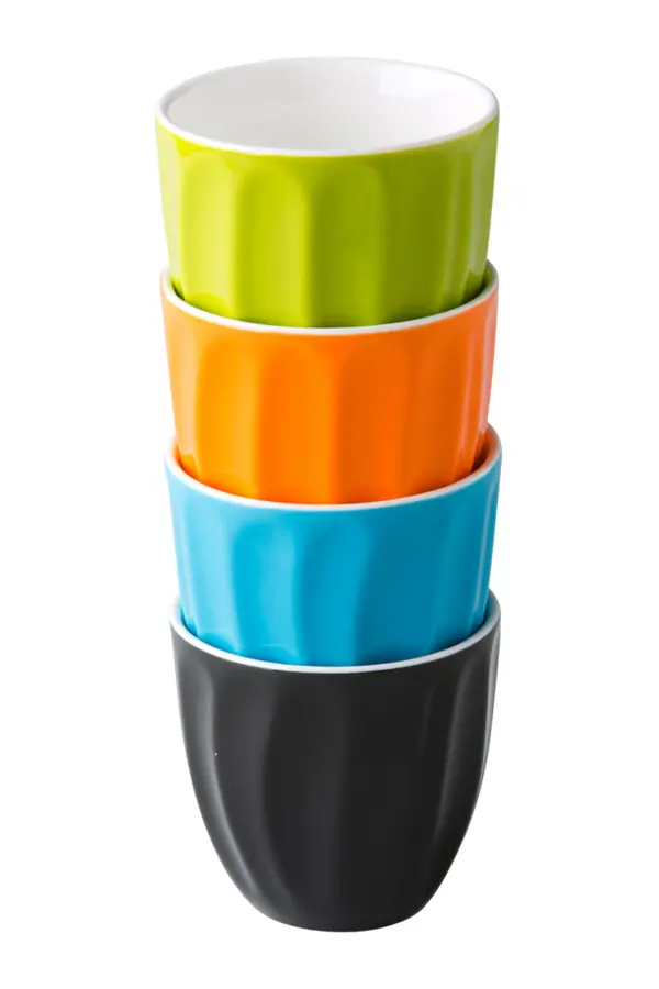 Coffeepoint stapelbare koffiekop oranje 180 ml. - Afbeelding 2
