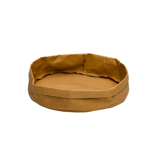 Broodmand papier wasbaar bruin 33 x 33 x 12