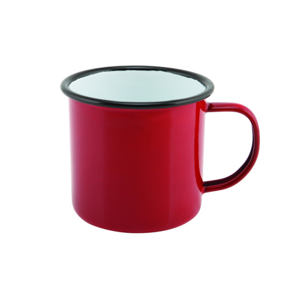 OP BESTELLING: Emaille mok rood 360ml