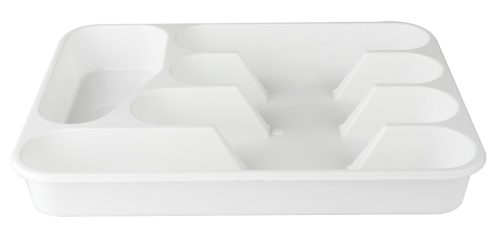 Bestekbak 5-vaks 35 x 26 x 4.5 cm Wit