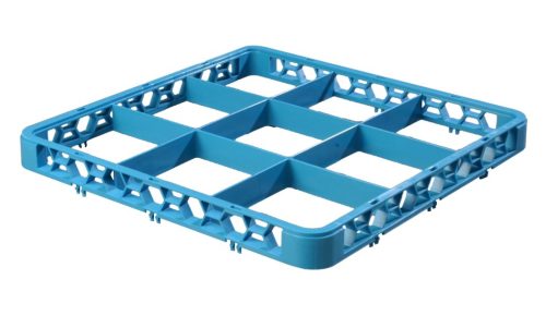 Opbouwrand 9-vaks 50.5 x 50.5 x 4.5 cm Blauw