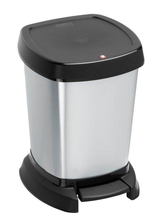 Pedaalemmer Paso 20 x 19 x 29.5 cm - 6 l Zilver