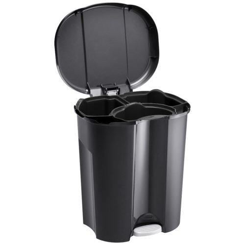Pedaalemmer Paso 49 x 42 x 58.5 cm - 10 + 16 l Zwart