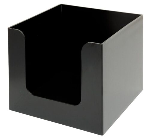 Servethouder 14 x 14 x 11 cm Zwart