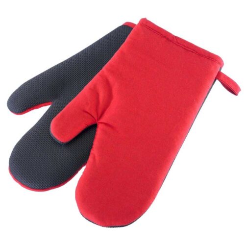Ovenhandschoen Rood Zwart