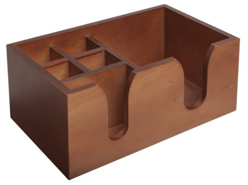 Table organizer 26x15.5x11 cm Hout 6-vaks