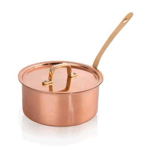 Steelpan Met Deksel Neutraal 16 cm Koper