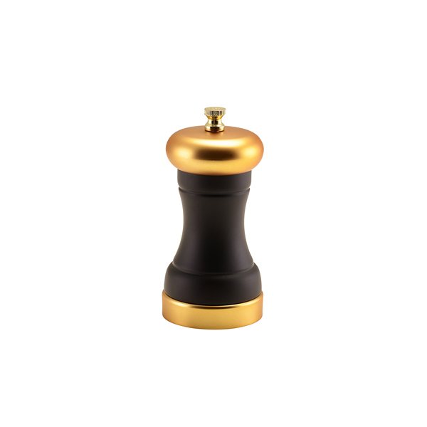 Zout- en Pepermolen set 12 cm Goud / Zwart