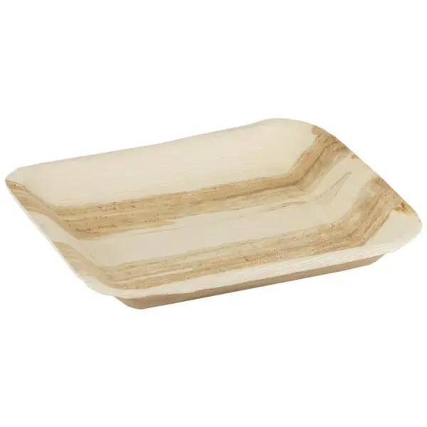 Palmblad <br /> Bord 24 x 24 cm <br /> (25 stuks)