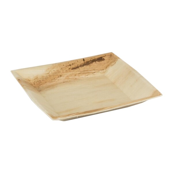 Palmblad <br /> Bord 'Cuadra' 18 x 18 cm <br /> (100 stuks)