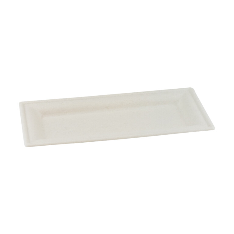 Suikerriet Bord 'Karo' 26 x 13 x 1,5 cm (500 stuks)