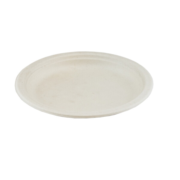 Suikerriet Bord <br /> Bruin <br /> Ø 23 cm (500 stuks)
