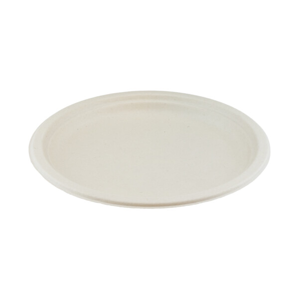Suikerriet Bord <br /> Bruin <br /> Ø 26 cm (500 stuks)
