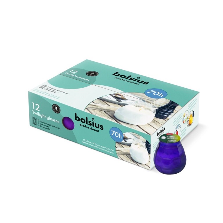Bolsius Twilight Paars (12 stuks)