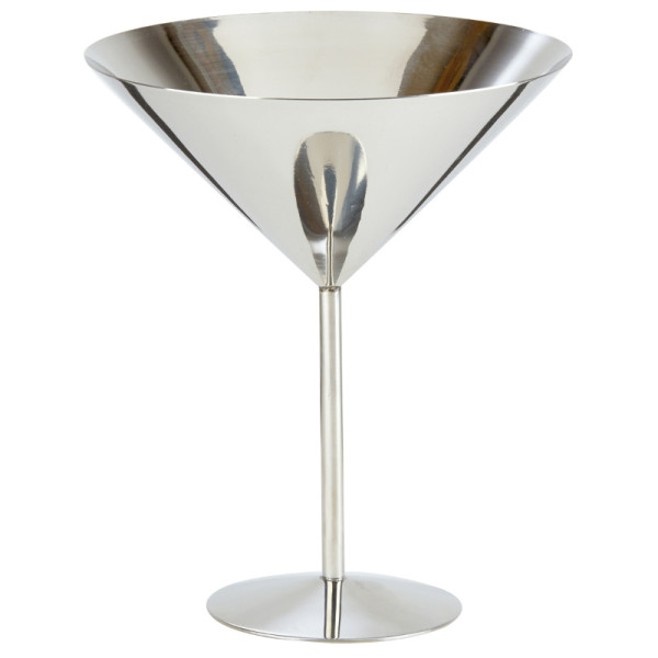 OP BESTELLING: RVS martini glas hoge voet 520 ml