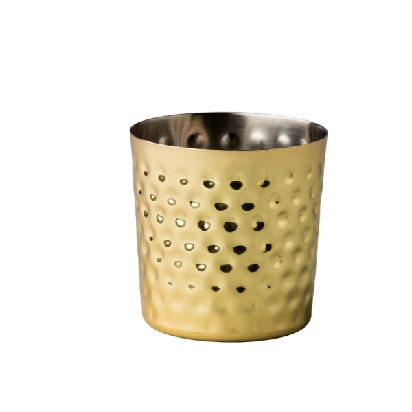 Elements RVS bakje goud recht gehamerd 8,7 cm 420ml