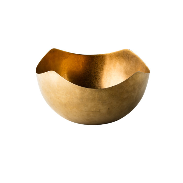 Vintage goud kom 26cm 4,8L