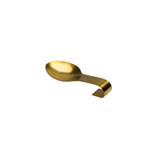 RVS Buffetlepel houder vintage goud 24 cm