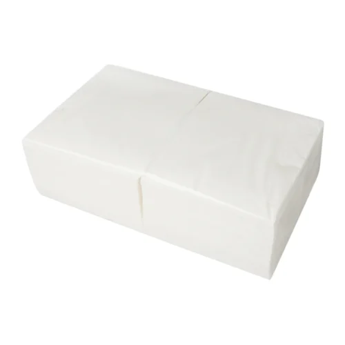 Servetten wit cellulose 2-laags 1/4de vouw 24 x 24 cm (8 x 250 stuks per doos)