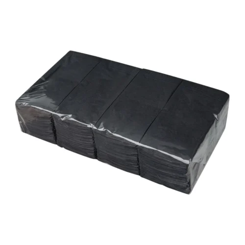 Servetten zwart cellulose 2-laags 1/8ste vouw 40 x 40 cm (8 x 250 stuks per doos)