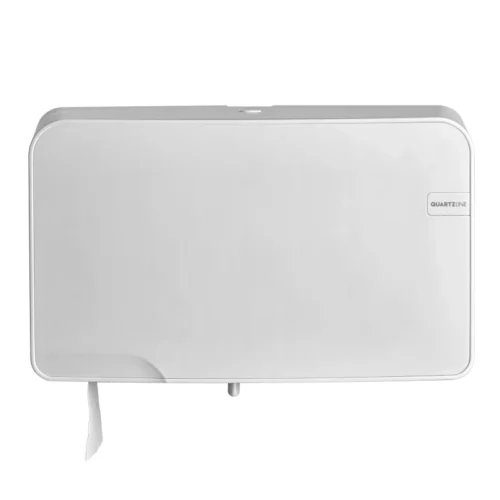 Dispenser Euro White Quartz duo toiletrolhouder mini jumbo (per stuk)