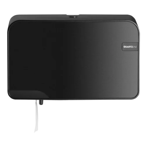 Dispenser Euro Black Quartz duo toiletrolhouder compact (per stuk)