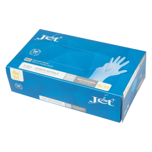 Nitril handschoenen blauw CAT III ongepoederd Medium (10 x 100 stuks per doos)