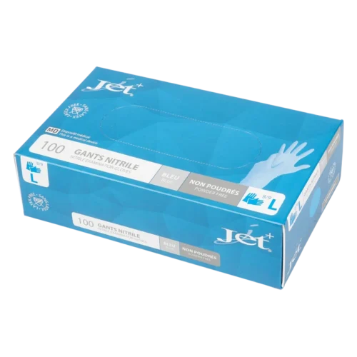 Nitril handschoenen blauw CAT III ongepoederd Large (10 x 100 stuks per doos)