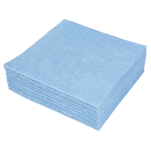 Sopdoeken blauw - a-kwaliteit 38 x 40 cm 1/4de vouw (dispenserdoos á 65 doeken)