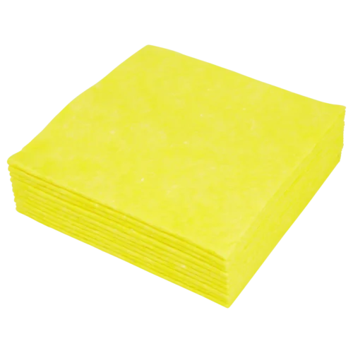 Sopdoeken geel - a-kwaliteit 38 x 40 cm 1/4de vouw (dispenserdoos á 65 doeken)