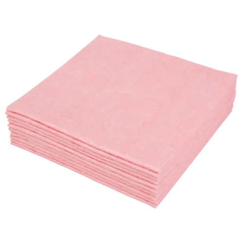 Sopdoeken roze - a-kwaliteit 38 x 40 cm 1/4de vouw (dispenserdoos á 65 doeken)