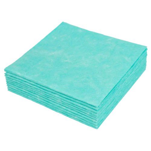 Sopdoeken groen - a-kwaliteit 38 x 40 cm 1/4de vouw (dispenserdoos á 65 doeken)