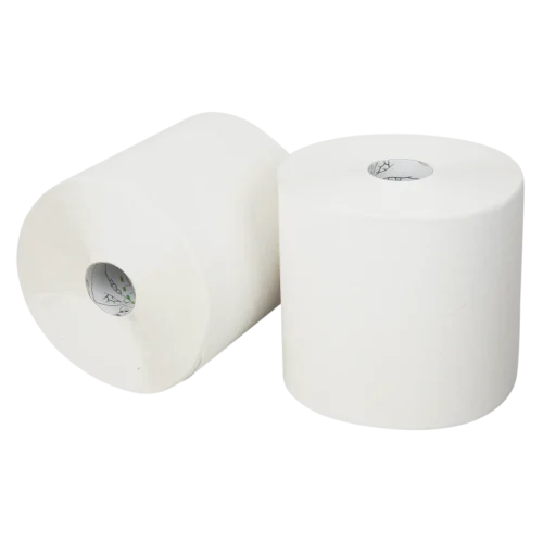 Midi poetspapier Recycled Wit 2-laags 130mtr x 19cm 350 vel (6 rollen per pak)