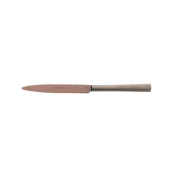 Tafelmes 18/10 mat choco/antraciet 24,1 cm