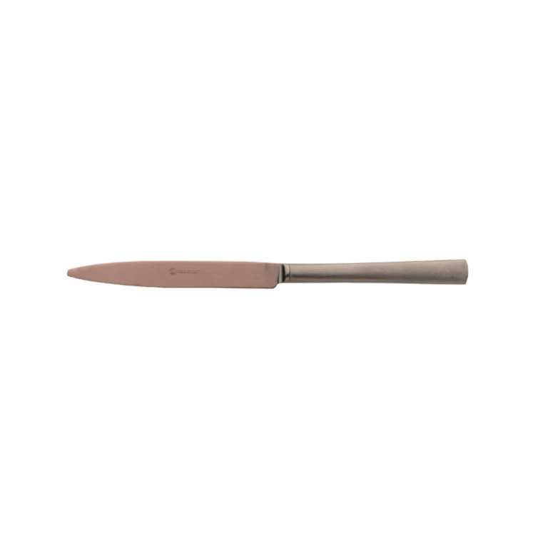Tafelmes 18/10 mat choco/antraciet 24,1 cm