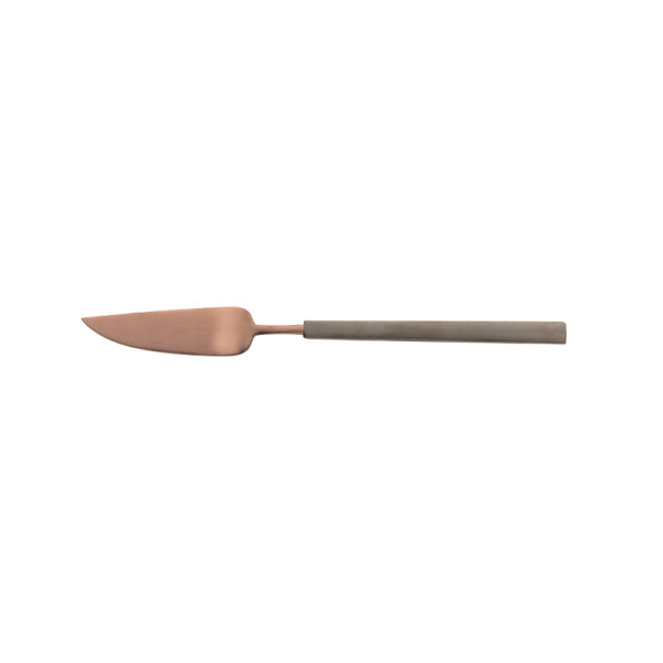 Vismes 18/10 mat choco/antraciet 21,8 cm