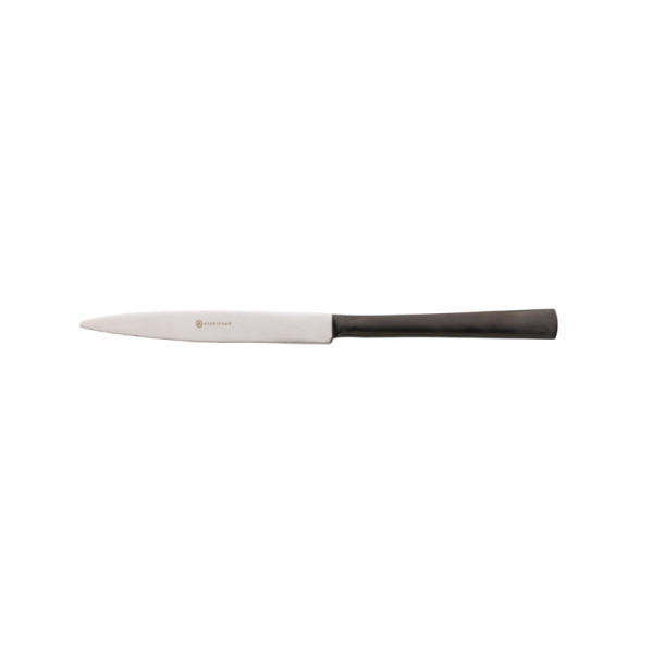 Tafelmes 18/10 vintage/mat zwart 24,1 cm
