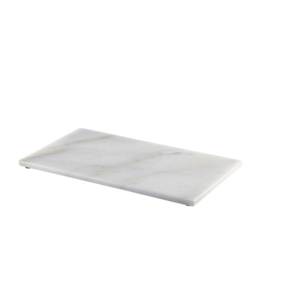 Wit marmeren plateau rechthoekig 32 x 18 cm