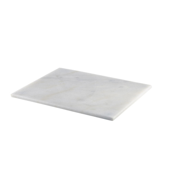 Wit marmeren plateau rechthoekig 32 x 26 cm