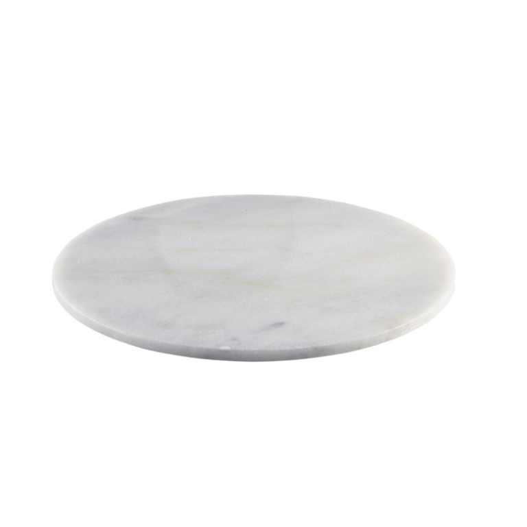 Wit marmeren plateau rond 33 cm