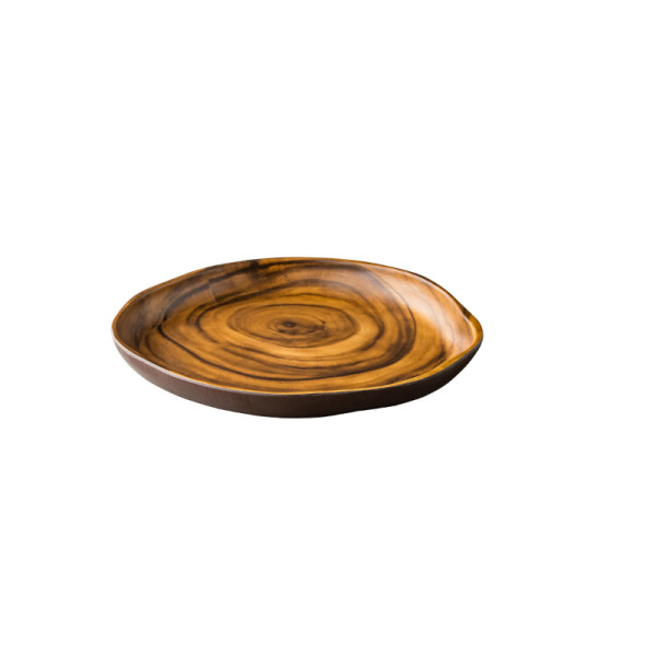 African wood rond bord 30 x 30 x 4 cm