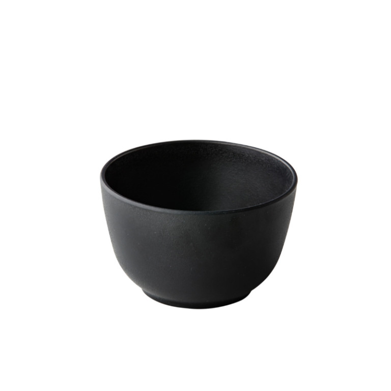 Kom zwart rond 11,3 hoog 7 cm