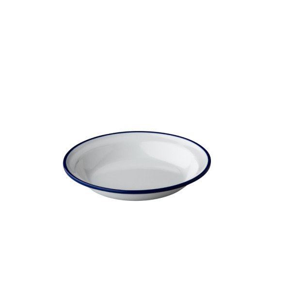 Emaille-look diep bord  20 cm