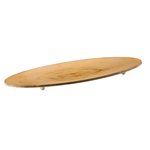 Boomstam plateau ovaal 65 x 26 cm
