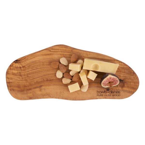 Pure Olive Wood Borrelplank 2 cm dik <br /> 25 t/m 30 cm