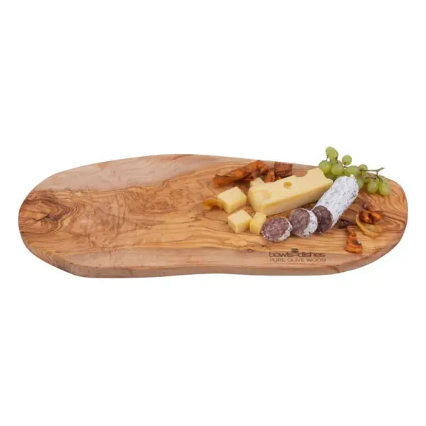 Pure Olive Wood Borrelplank 2 cm dik <br /> 45 t/m 50 cm - Afbeelding 2