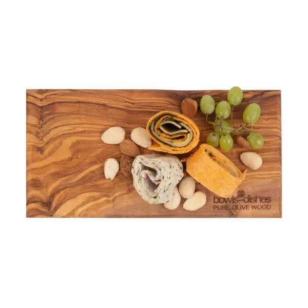 Pure Olive Wood Rechthoekige Plank <br /> 25 x 12 x 1.5 cm