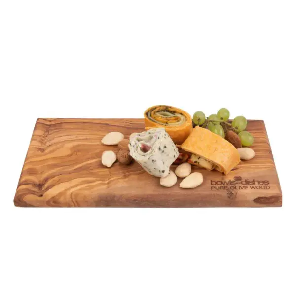 Pure Olive Wood Rechthoekige Plank <br /> 25 x 12 x 1.5 cm - Afbeelding 2